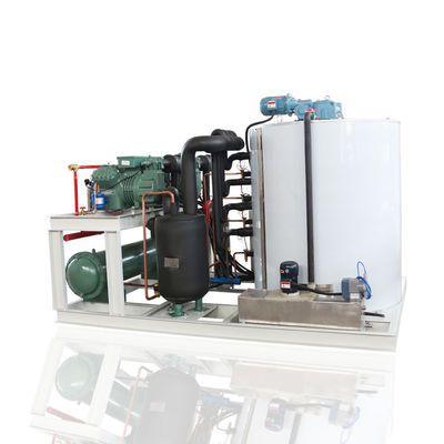 Goede prijs 10T/24H Automatisch ijsopslagsysteem Vlokken ijsmachines Commerciële industrie voor zeevoedsel/vers/betonkoeling online